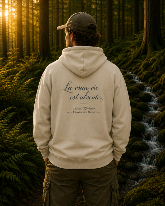 La Vraie Vie Est Absente Parade Sauvage - Sweat à Capuche Arthur Rimbaud