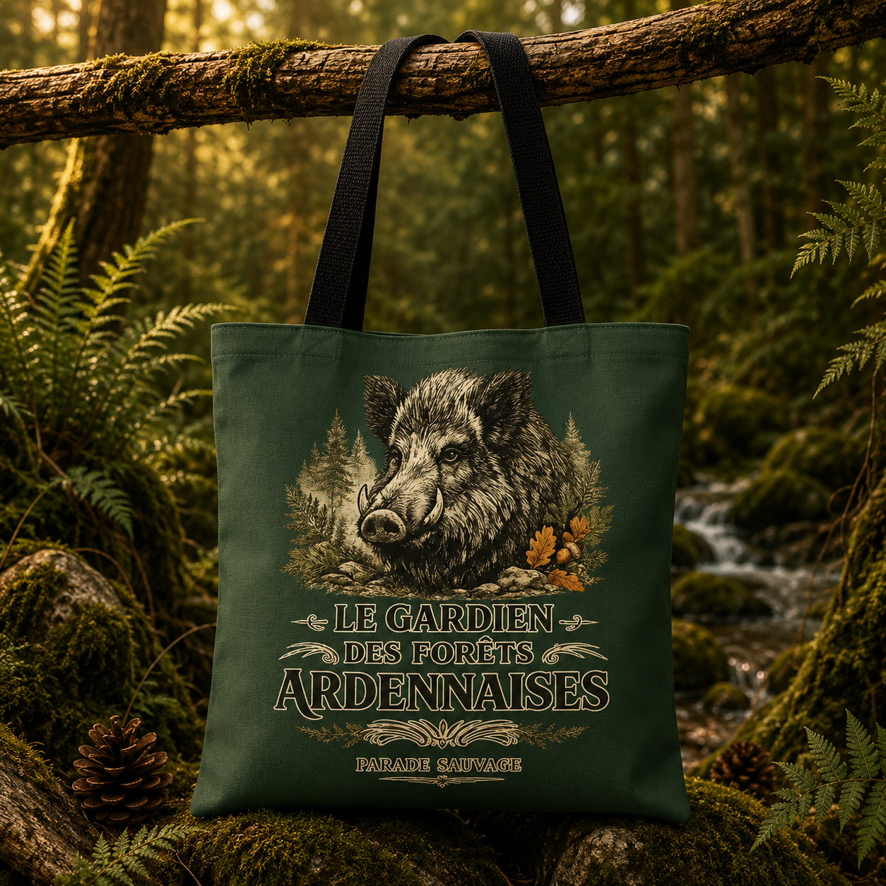Tote Bag Parade Sauvage - Le Gardien des Forêts Ardennaises