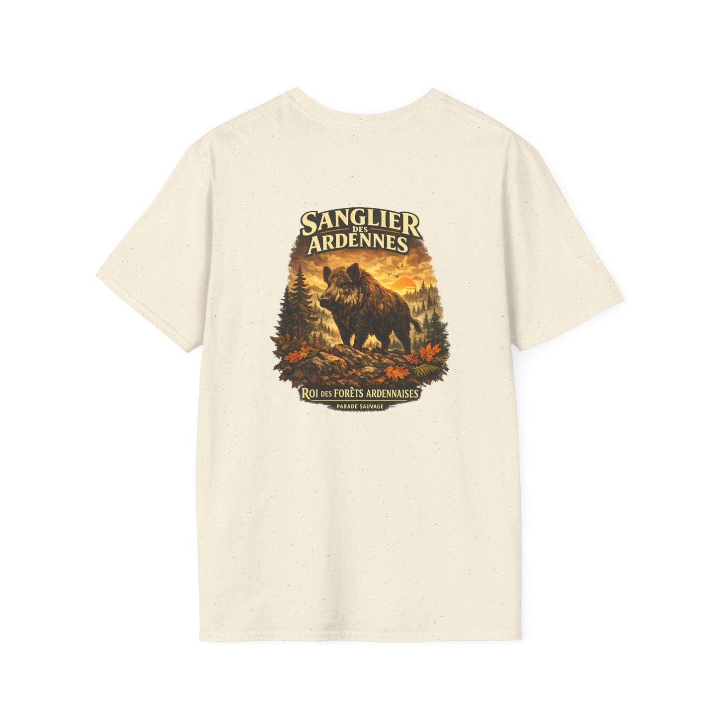 Sanglier des Ardennes Parade Sauvage - T-shirt Vintage Roi des Forêts Ardennaises