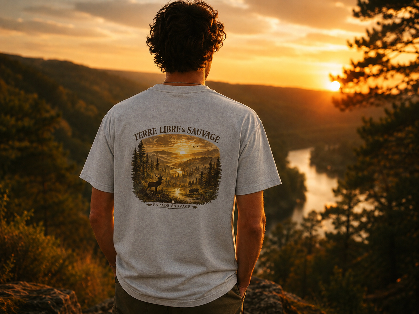 T-shirt Cerf des Ardennes -  Parade Sauvage