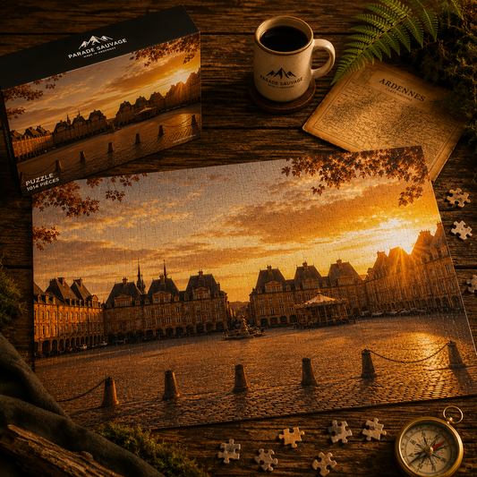 Puzzle Place Ducale Parade Sauvage - Charleville-Mézières au Coucher du Soleil