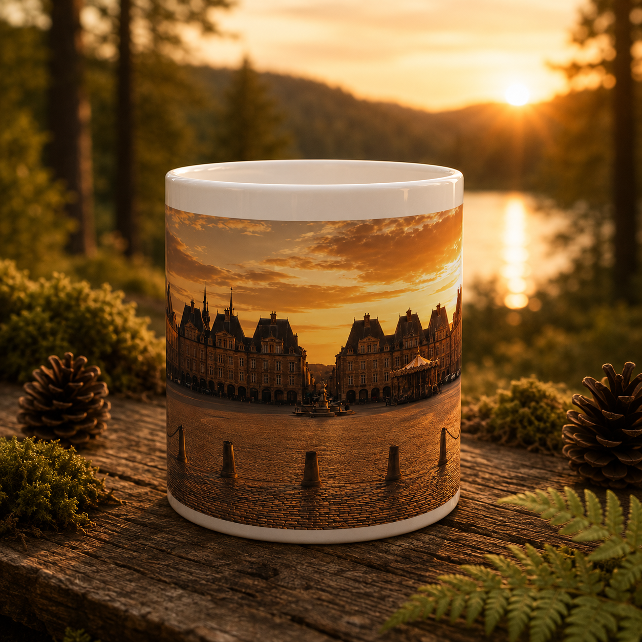 Place Ducale Parade Sauvage - Mug Panoramique Charleville-Mézières
