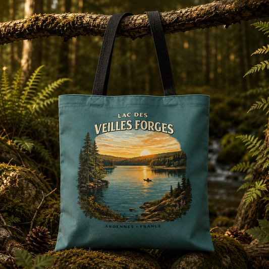 Lac des Vieilles Forges Parade Sauvage - Tote Bag Vintage Nature des Ardenne